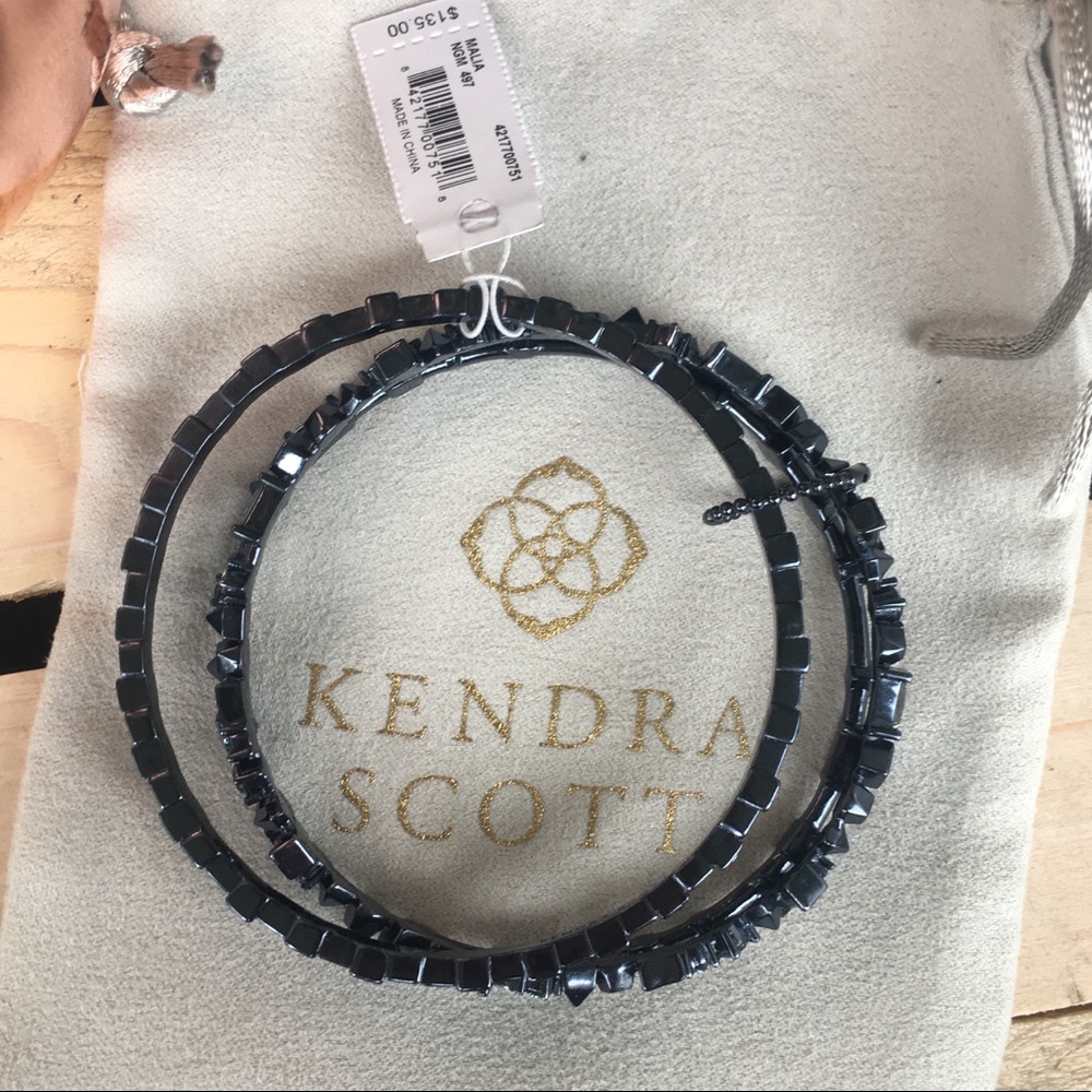 Kendra Scott Blue Black Beaded Stackable Bracelets - image 5